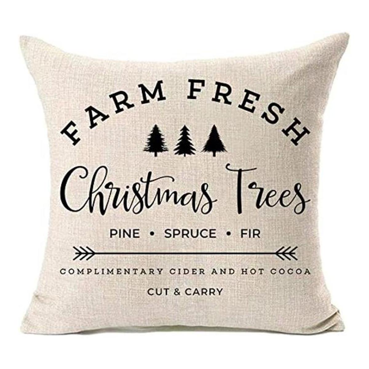 MFGNEH Farm Fresh Christmas Trees fundas de almohada de