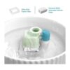NautyPaws Wave and Cup Filtro de fuente de porcelana para
