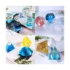 Clear Sphere Cube Diamond Triangular Pyramid Resin Mold 4