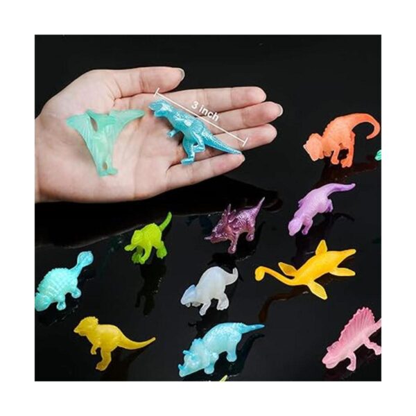 Juego de 32 juguetes pequeños de dinosaurios luminosos que_3