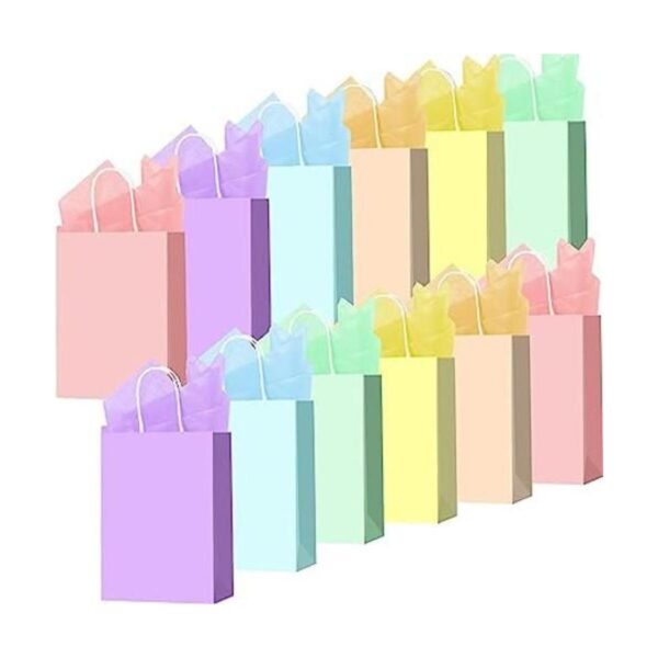 Larcenciel 12 bolsas de regalo con papel de seda bolsas_1