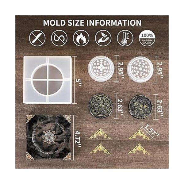 Molde de resina para cenicero y molinillo de especias