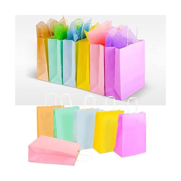 Larcenciel 12 bolsas de regalo con papel de seda bolsas_3