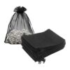 HRX Paquete de bolsas de regalo de organza color negro_1