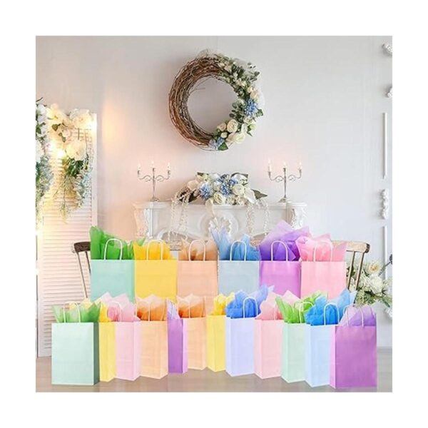 Larcenciel 12 bolsas de regalo con papel de seda bolsas_4