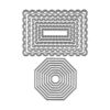 Troqueles de corte de marco rectangular anidados de metal_1