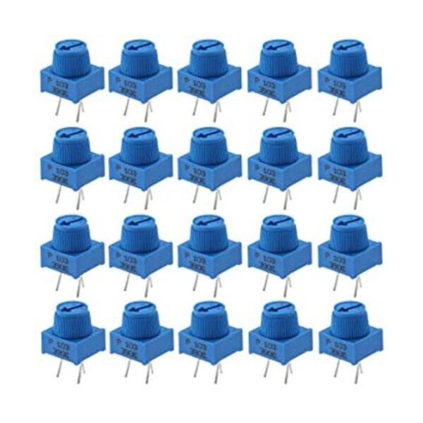 Molence 20 potenciómetro de 10 K Ohm 3386P 3 pines con_1