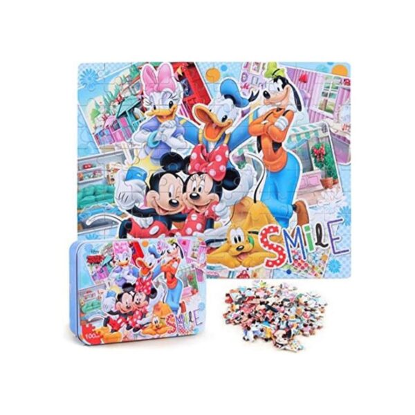 LELEMON 100 piezas de rompecabezas de Disney en una caja_1