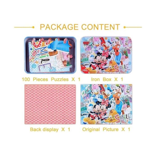 LELEMON 100 piezas de rompecabezas de Disney en una caja_4