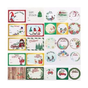POPGIFTU 144 etiquetas de regalo de Navidad calcomanías
