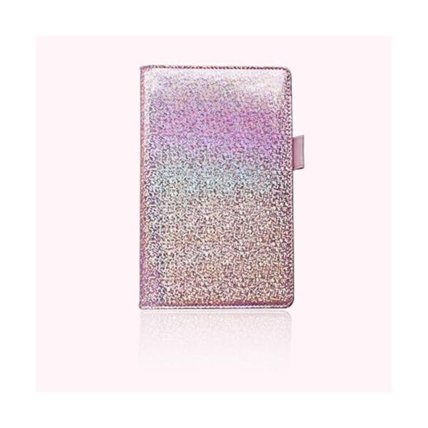 Mymazn Cartera holográfica con purpurina rosa para_3