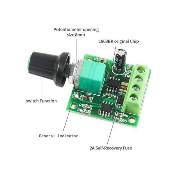 Controlador de velocidad de motor CC PWM 1803BK CC 1.8 V_4