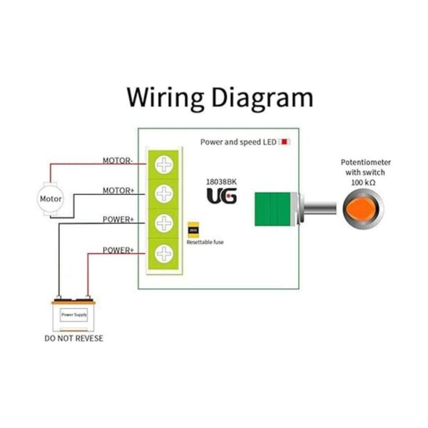 Controlador de velocidad de motor CC PWM 1803BK CC 1.8 V_5