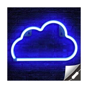 Lumoonosity Letrero de neón de nube luz de neón azul_1
