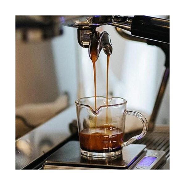 Taza medidora de espresso de 2.5 onzas de doble boquilla
