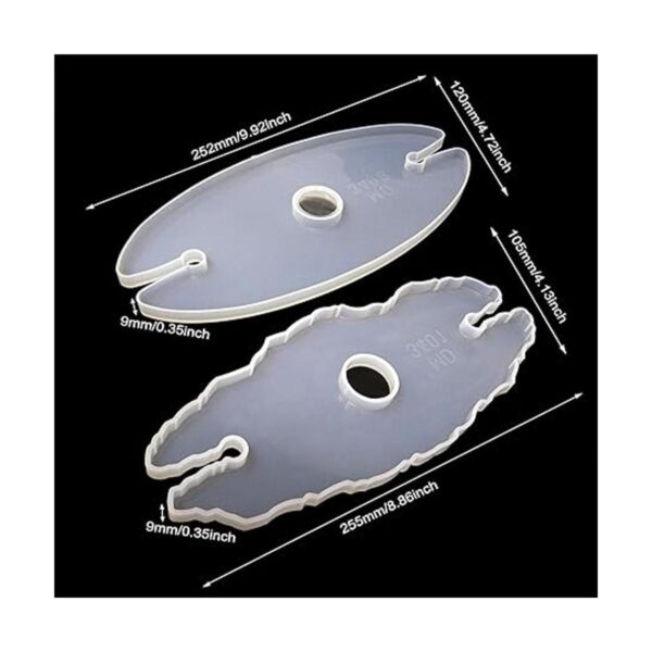 Honbay 2 moldes de silicona para soporte de vino moldes