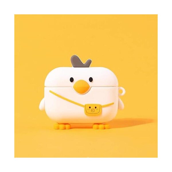 Compatible con AirPods Pro Funda blanca de pato para