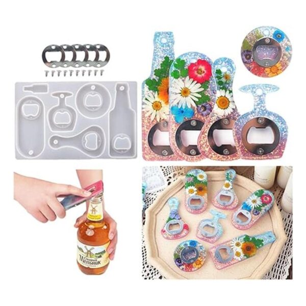 Kit de moldes de resina para abrebotellas moldes de