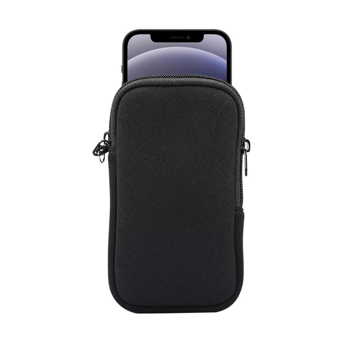 Funda de neopreno para teléfono celular con cremallera y