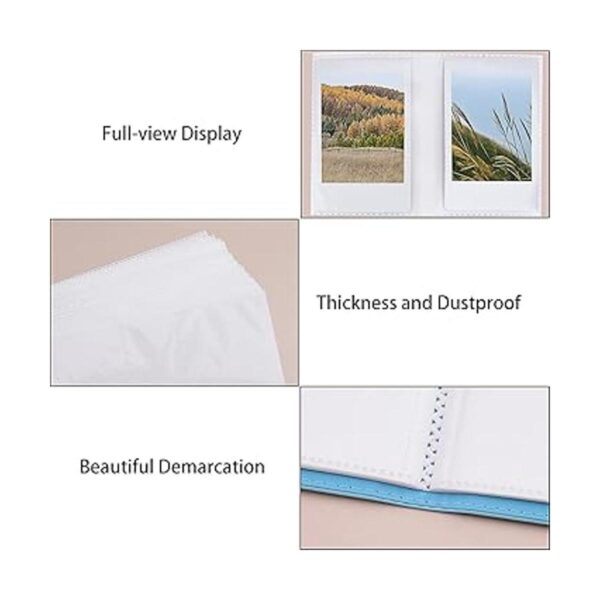 Hapeper lbum de fotos de 128 bolsillos compatible con