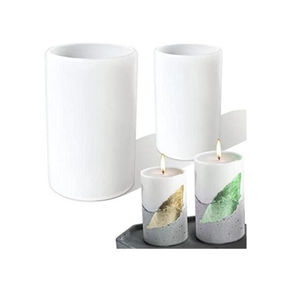 Moldes cilíndricos para hacer velas moldes de silicona de_1