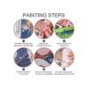 Kit de pintura de diamante 5D por número lindo gato negro_5
