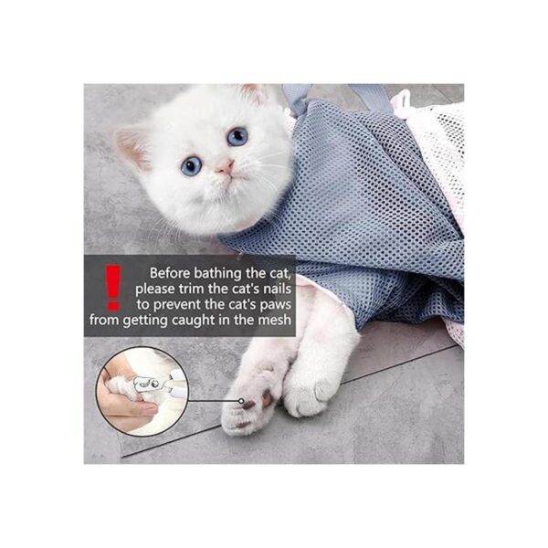KlerRoem Bolsa de baño para gatos ajustable_5