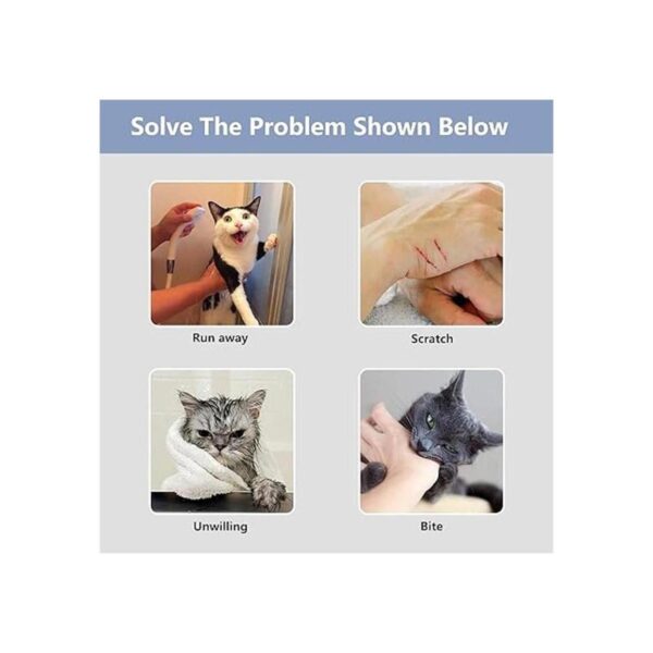 KlerRoem Bolsa de baño para gatos ajustable_6