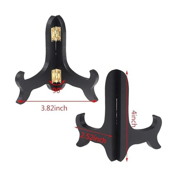 LOCOLO 6 paquetes de soportes de madera negra para
