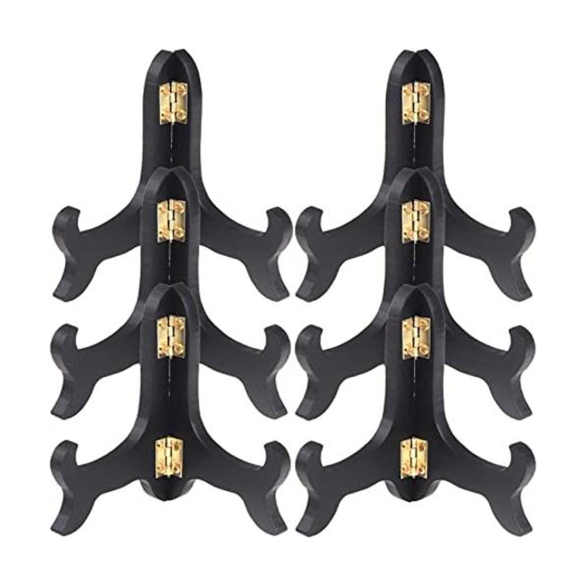 LOCOLO 6 paquetes de soportes de madera negra para