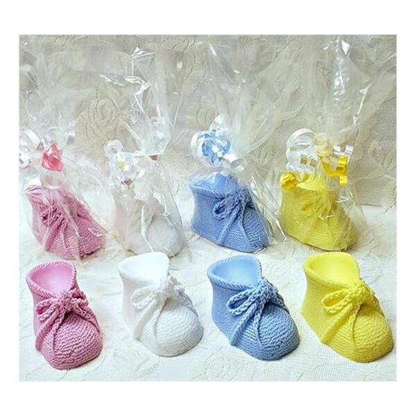 Molde de silicona para fondant diseño de botita de bebé_6