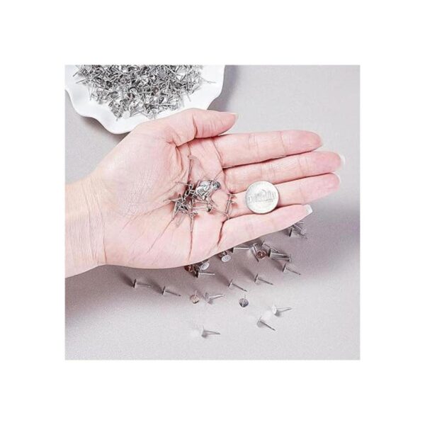 Craftdady 500 piezas de acero inoxidable plano redondo en_5