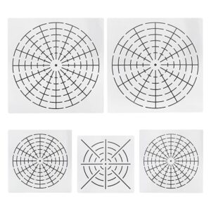 MTQY Plantillas de mandala de plástico 5 en 1 kit de_1