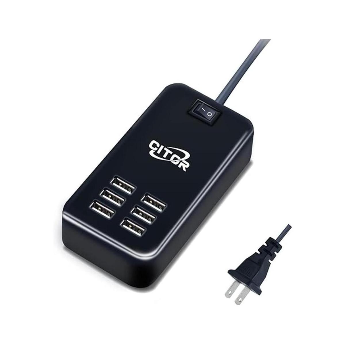 Cargador USB multipuerto estación de carga USB de 6