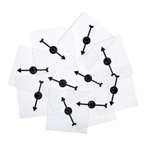 Gejoy Paquete de 10 hilanderos transparentes de borrado en_1