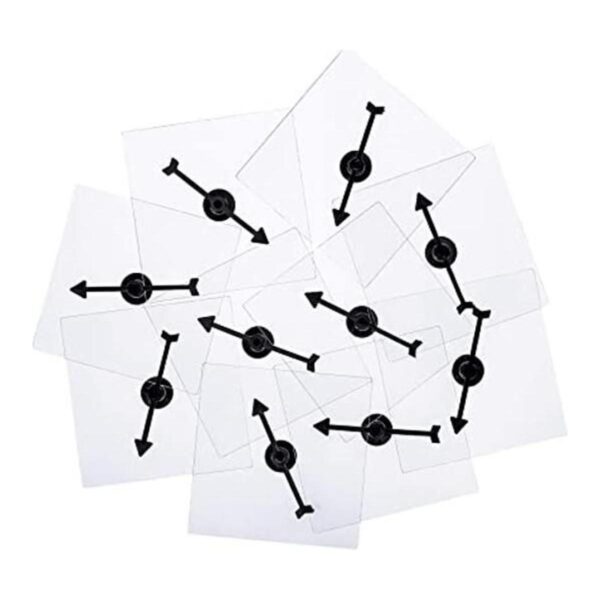 Gejoy Paquete de 10 hilanderos transparentes de borrado en_1
