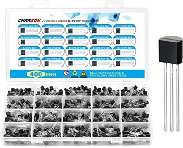 Chanzon Kit de transistores de 20 valores TO92 que_1