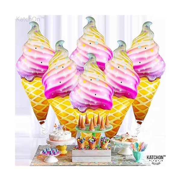 Kit gigante de globos de helado decoraciones de fiesta de_5