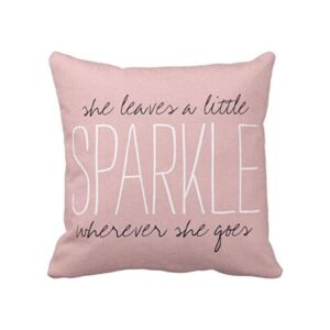 Emvency Funda de almohada rústica rosa rubor brillante_1