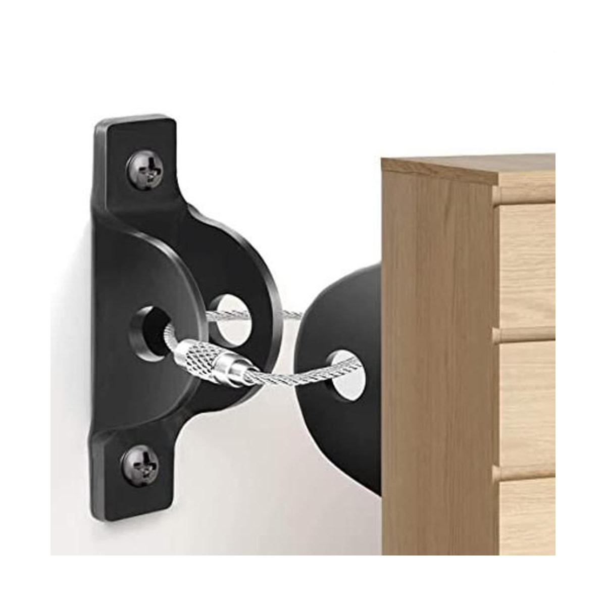 Anclajes para muebles a prueba de bebés 4 paquetes kit