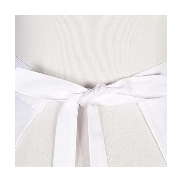 Delantal de encaje blanco cintura algodón cocina medio_3