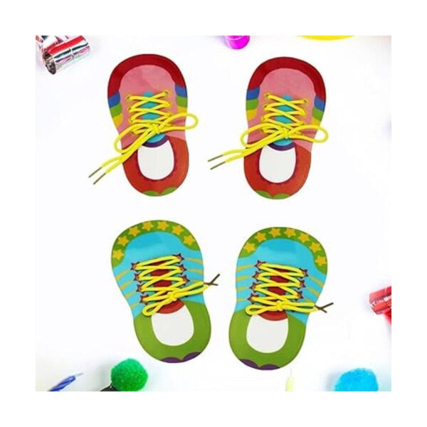 NUOBESTY Aprende a atar Zapatos Niños Cordones Enseñanza_2