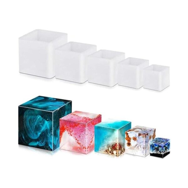 Moldeos cuadrados de resina de silicona FineGood de resina