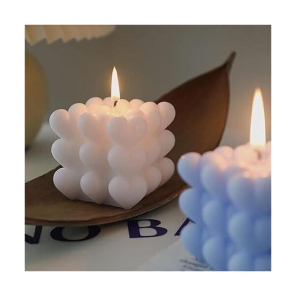 Ovatt Molde de vela en forma de corazón 3D molde de