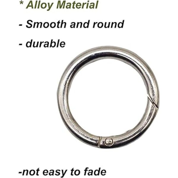 Maydahui 40 anillos de resorte de aleación de zinc clip