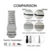 LeMotech 5 piezas NPT 12 pulgadas IP68 impermeable para_4