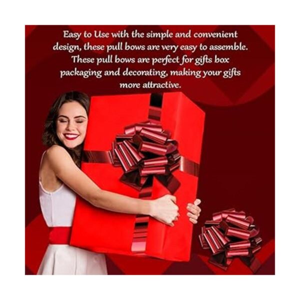InstaBows Lazo de cuerda de regalo con acabado metálico