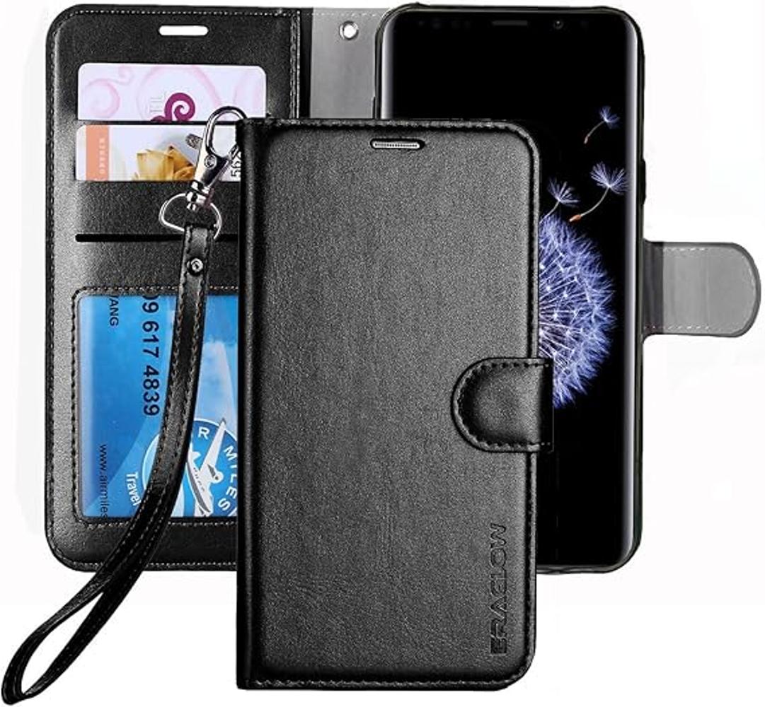 ERAGLOW Funda tipo cartera para Galaxy S9 funda