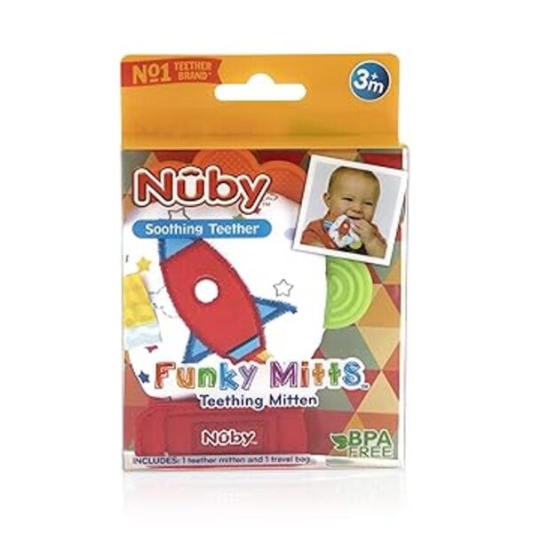 Nuby Funky Mitts Manoplas para dentición_2