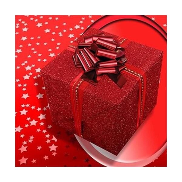 InstaBows Lazo de cuerda de regalo con acabado metálico
